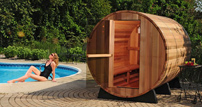 sauna jardin